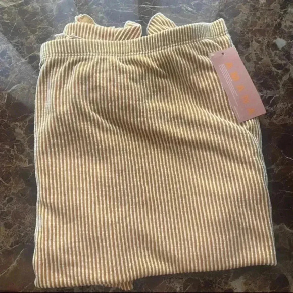 🆕Amana Plus-size Striped Ruffle Hem Pull-On Mid Skirt🆕 - Picture 5 of 7